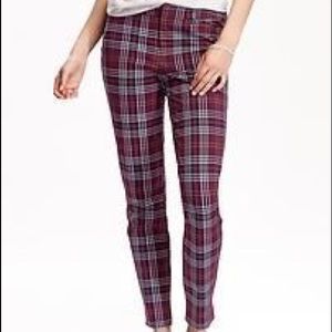 Old Navy Plaid Pixie Ankle Pants